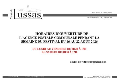 AGENCE POSTALE COMMUNALE