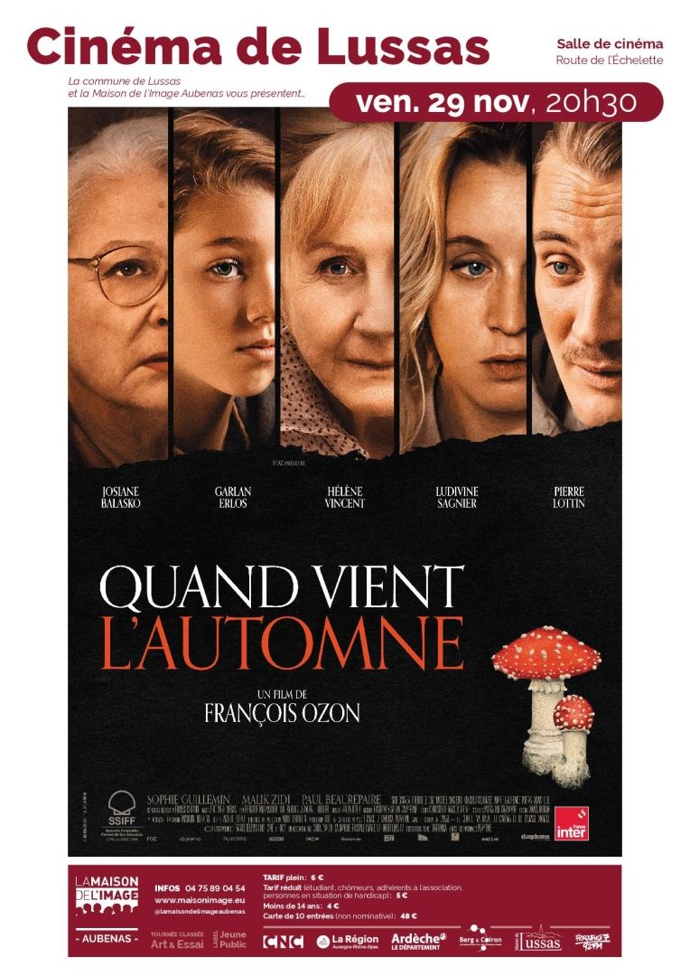 Affiches Cinema de Lussas quant vient l'automne